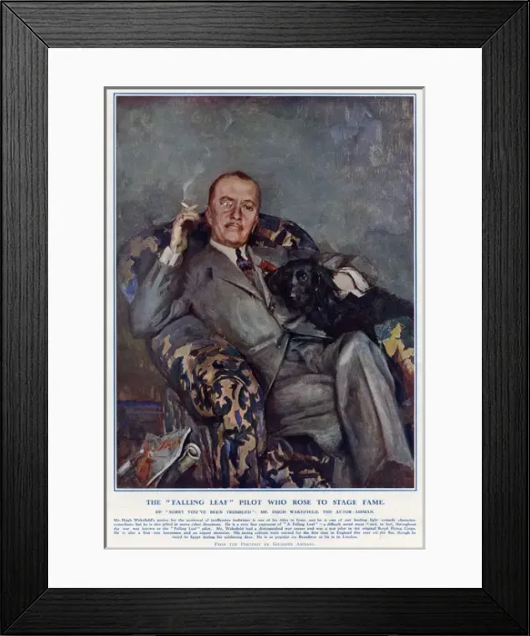 Framed Print : Hugh Wakefield by Giuseppe Amisani Framed Print : Hugh Wakefield by Giuseppe Amisani
