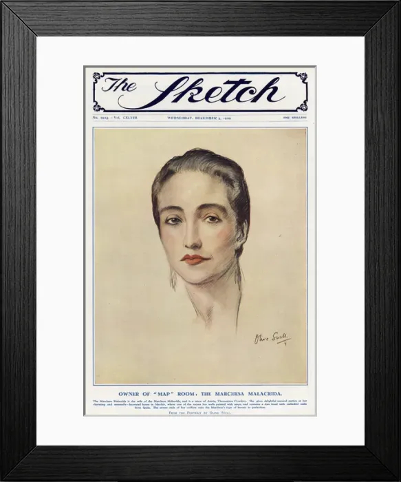 Framed Print : Sketch cover - the Marchesa Malacrida Framed Print : Sketch cover - the Marchesa Malacrida