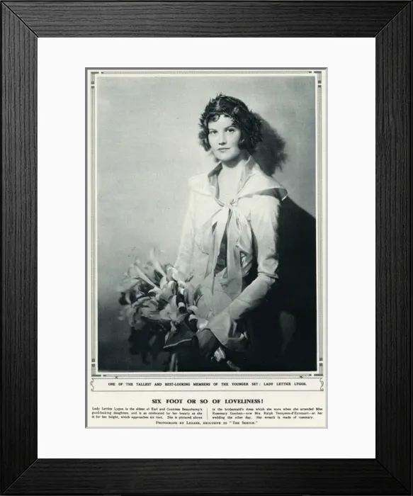 Framed Print : Lady Lettice Lygon Framed Print : Lady Lettice Lygon