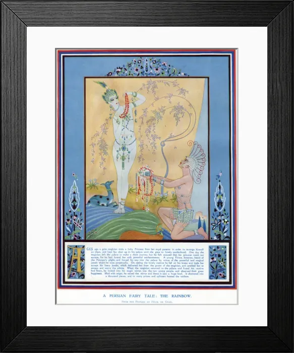 Framed Print : A Persian fairy tale - The Rainbow by Felix de Gray