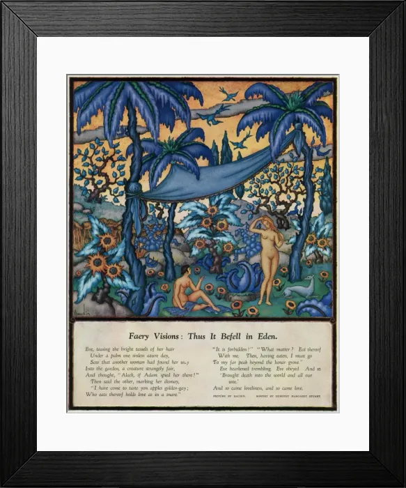 Framed Print : Faery Visions - Thus It Befell in Eden Framed Print : Faery Visions - Thus It Befell in Eden