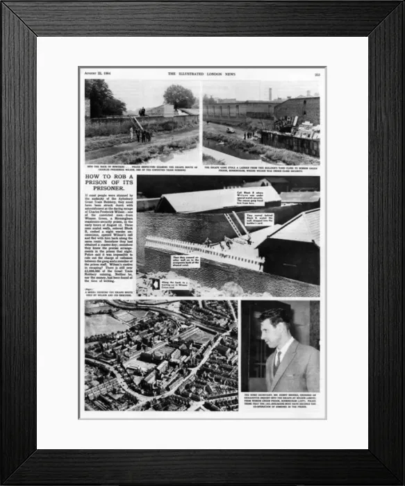Framed Print : The Great Train Robbery: Winson Green Prison, Birmingham