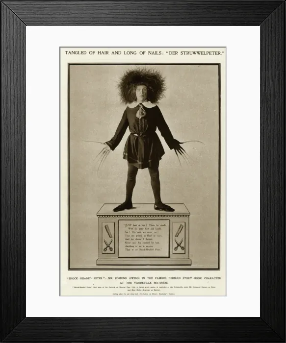 Framed Print : Edmund Gwenn in Der Struwwelpeter 1913