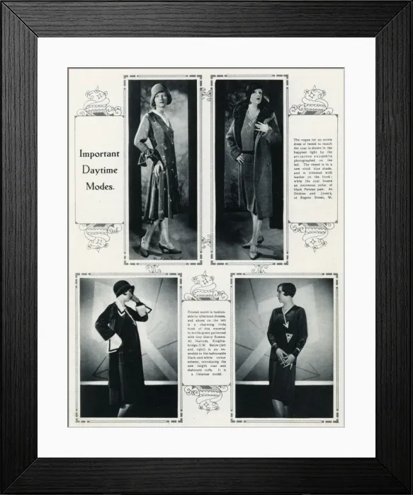 Framed Print : Daytime modes 1929
