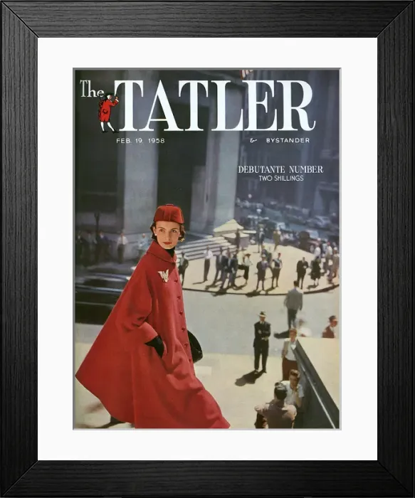 Framed Print : The Tatler front cover - Debutante Number 1958 Framed Print : The Tatler front cover - Debutante Number 1958