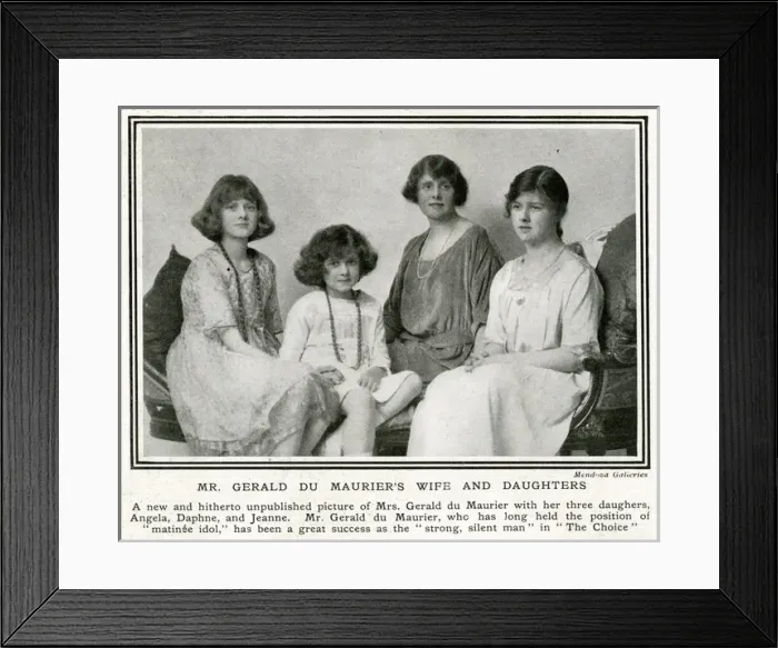 Framed Print : Mrs Gerald Du Maurier & family including Daphne Framed Print : Mrs Gerald Du Maurier & family including Daphne
