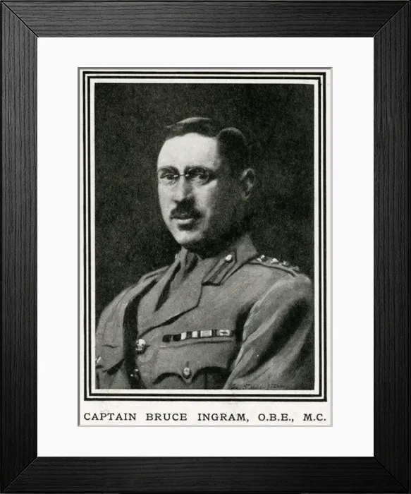 Framed Print : Bruce Ingram by John St Helier Lander Framed Print : Bruce Ingram by John St Helier Lander