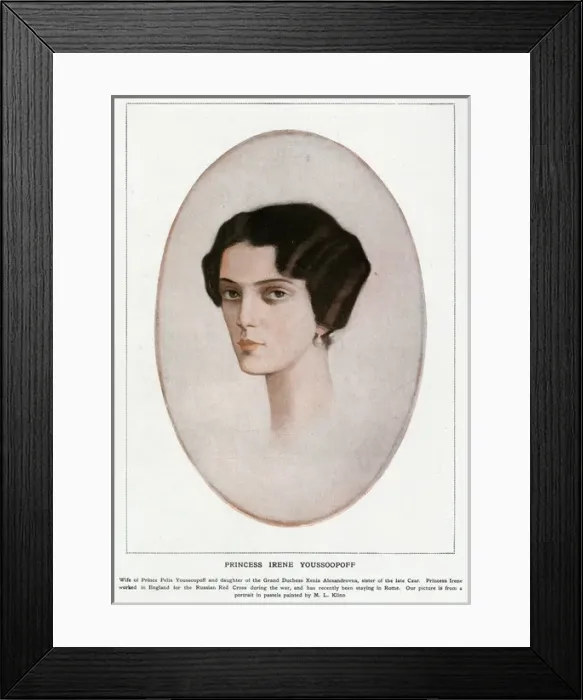 Framed Print : Princess Irene Youssopoff Framed Print : Princess Irene Youssopoff