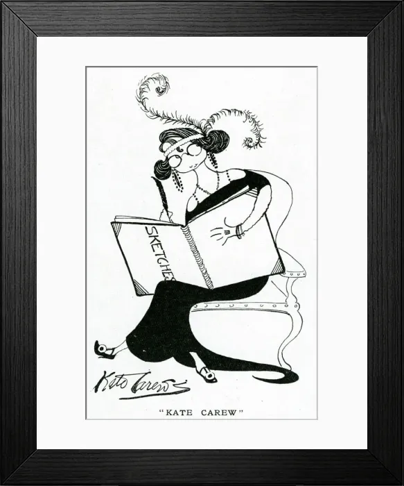 Framed Print : Kate Carew self-portrait Framed Print : Kate Carew self-portrait