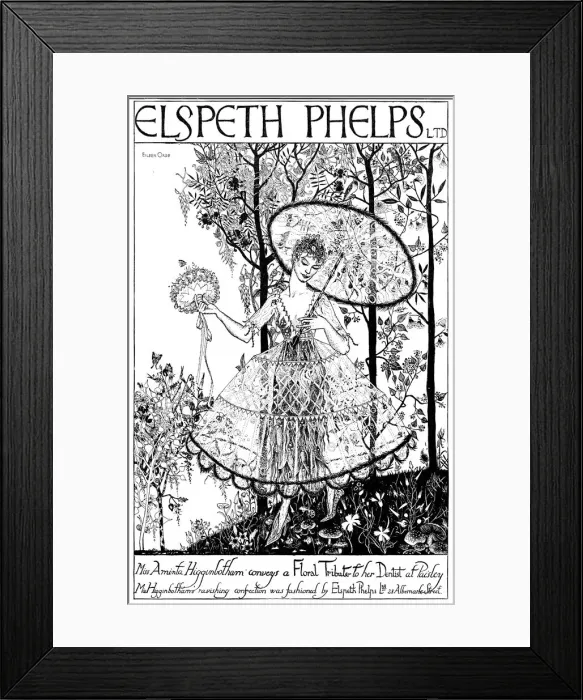 Framed Print : Elspeth Phelps advertisement, 1920 Framed Print : Elspeth Phelps advertisement, 1920
