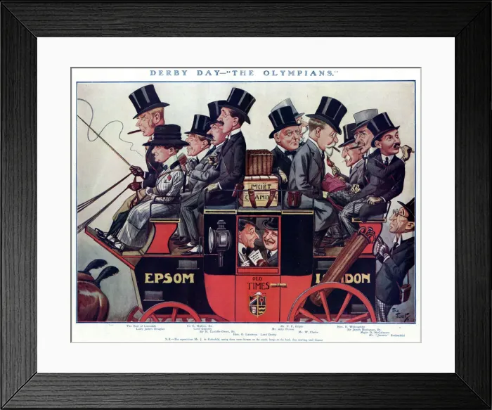 Framed Print : Derby Day - The Olympians Framed Print : Derby Day - The Olympians