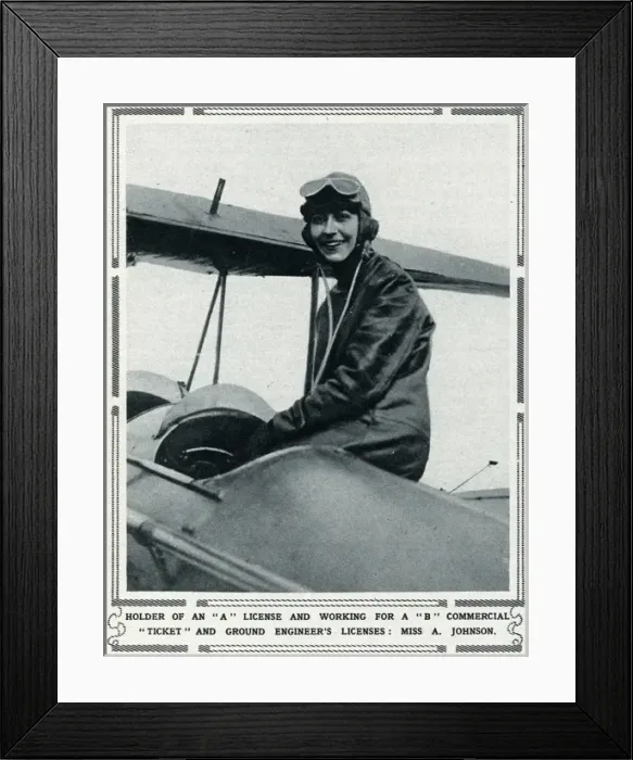 Framed Print : Amy Johnson Framed Print : Amy Johnson