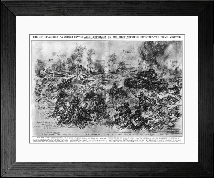 Framed Print : The Men of Arnhem by Bryan de Grineau Framed Print : The Men of Arnhem by Bryan de Grineau