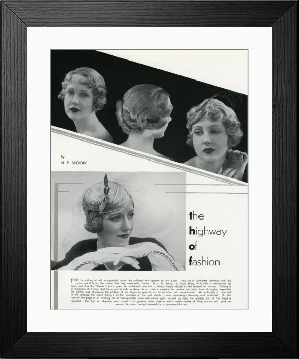 Framed Print : Highway of fashion 1933