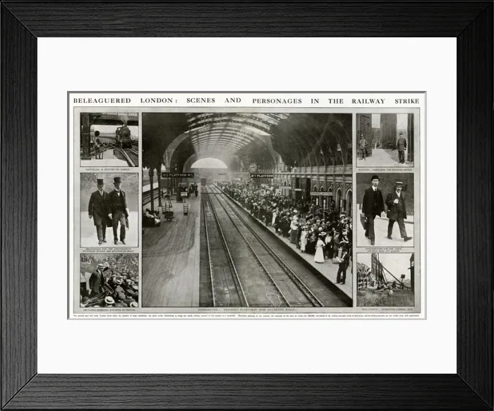 Framed Print : National Railway strike of 1911 Framed Print : National Railway strike of 1911