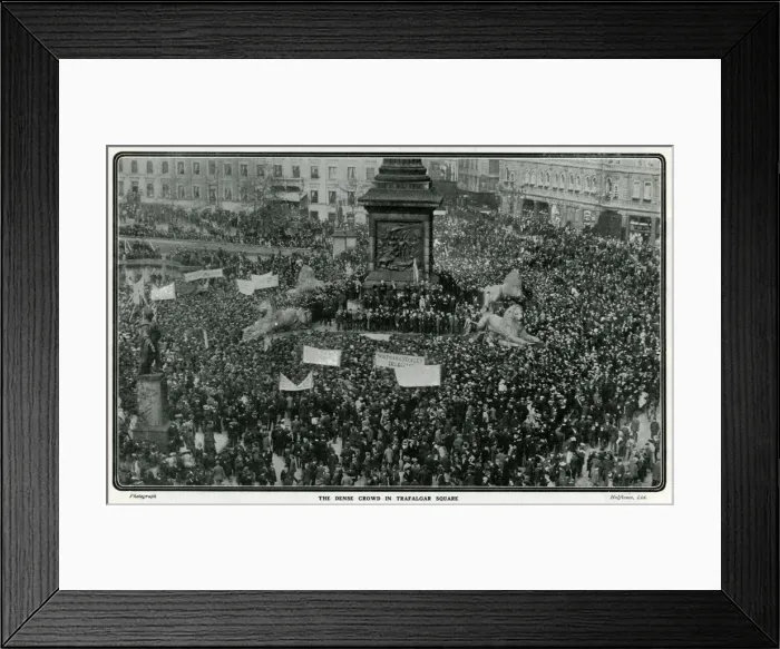 Framed Print : Great hop-pickers demonstration 1908 Framed Print : Great hop-pickers demonstration 1908