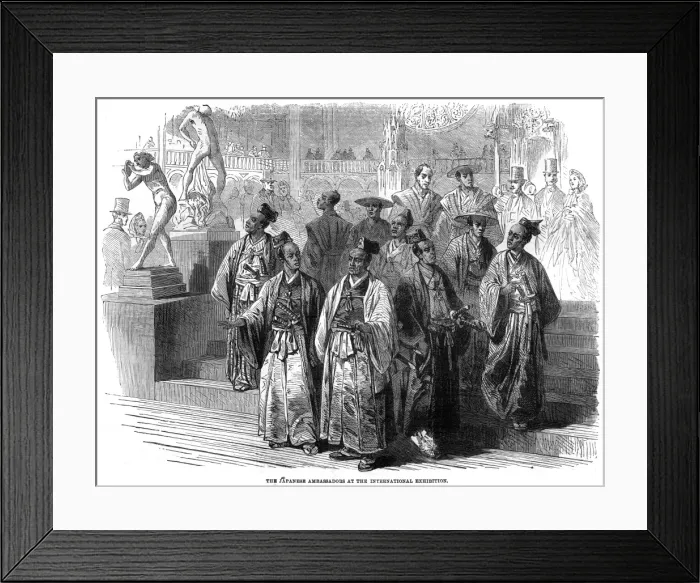 Framed Print : The Japanese Ambassadors at The International Exhibition Framed Print : The Japanese Ambassadors at The International Exhibition