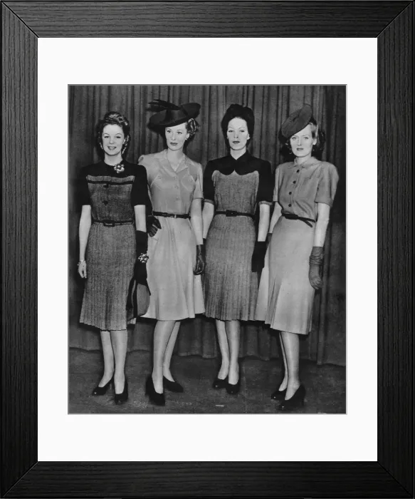 Framed Print : Modelling utility fashions Framed Print : Modelling utility fashions