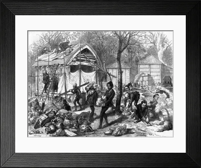 Framed Print : The Vienna Universal Exhibition: Japanese workmen
