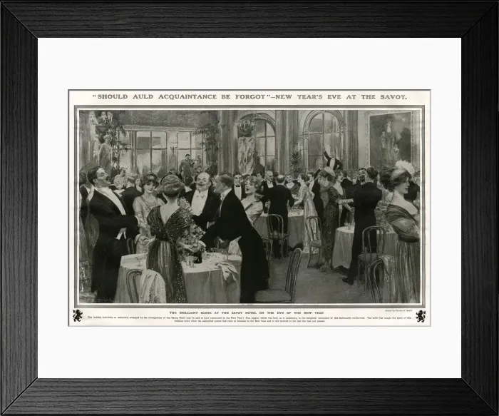 Framed Print : New Years Eve at the Savoy Hotel Framed Print : New Years Eve at the Savoy Hotel