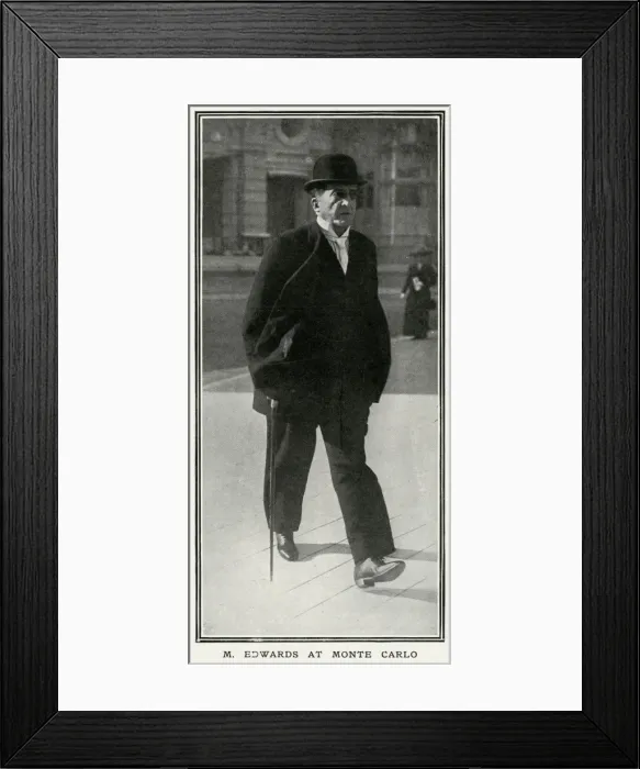 Framed Print : Alfred Edwards in Monte Carlo Framed Print : Alfred Edwards in Monte Carlo