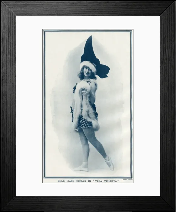 Framed Print : Gaby Deslys in Vera Violetta