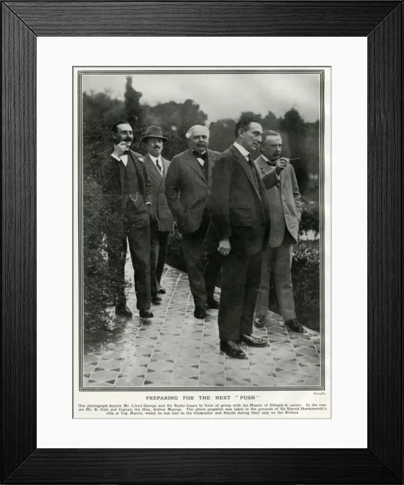 Framed Print : Lloyd George on the Riviera Framed Print : Lloyd George on the Riviera