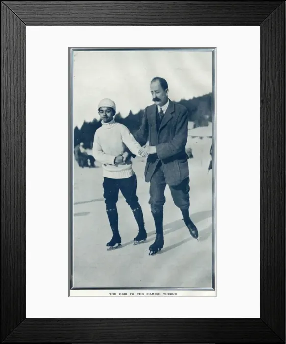 Framed Print : Prince Projatipok of Siam at Murren Framed Print : Prince Projatipok of Siam at Murren