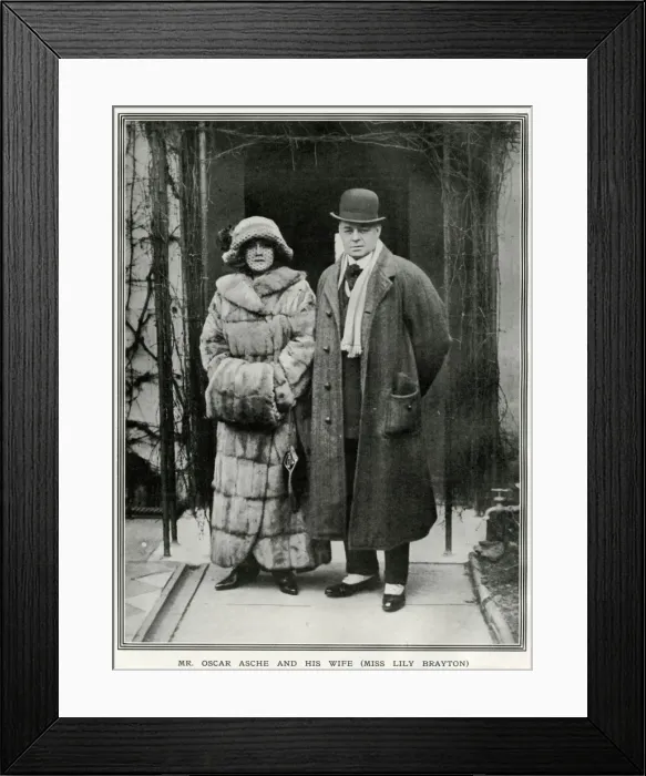 Framed Print : Oscar Asche and Lily Brayton Framed Print : Oscar Asche and Lily Brayton