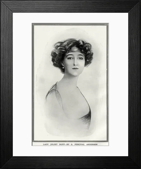 Framed Print : Lady Juliet Duff by Percival Anderson