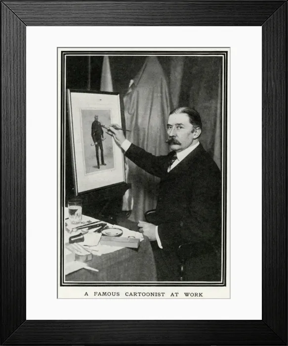 Framed Print : Leslie Ward (Spy) at work Framed Print : Leslie Ward (Spy) at work