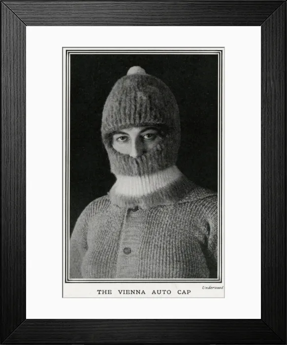 Framed Print : The Vienna Auto cap - ladies motoring wear 1912 Framed Print : The Vienna Auto cap - ladies motoring wear 1912