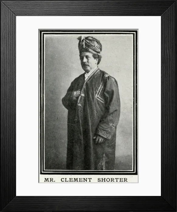 Framed Print : Clement Shorter in fancy dress Framed Print : Clement Shorter in fancy dress