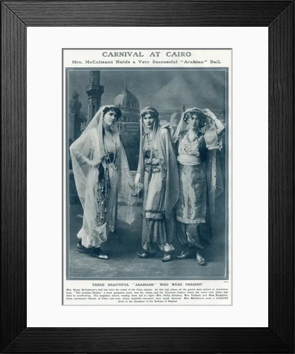 Framed Print : Society at a carnival in Cairo Framed Print : Society at a carnival in Cairo