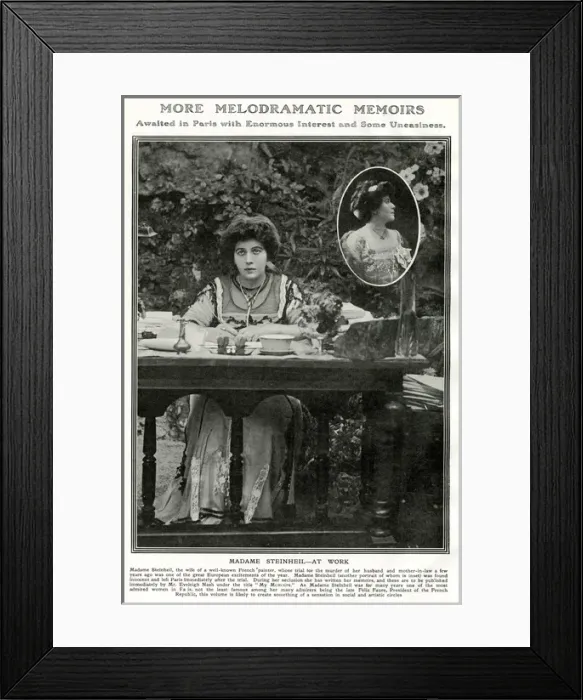 Framed Print : Madame Steinheil at work Framed Print : Madame Steinheil at work