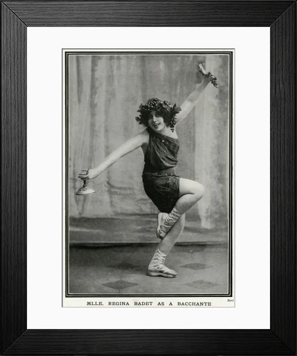 Framed Print : Regina Badet as a Bacchante Framed Print : Regina Badet as a Bacchante