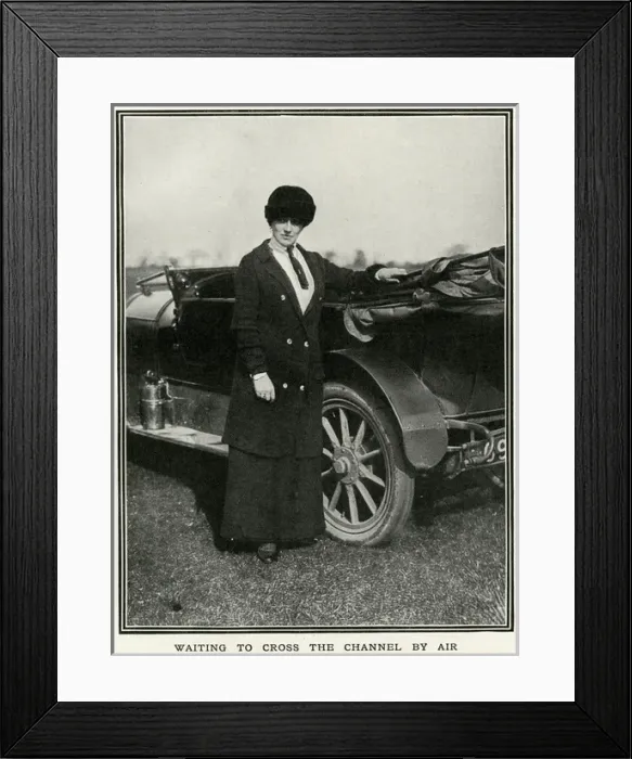 Framed Print : Mrs Leeming hoping to become 1st woman to fly Channel