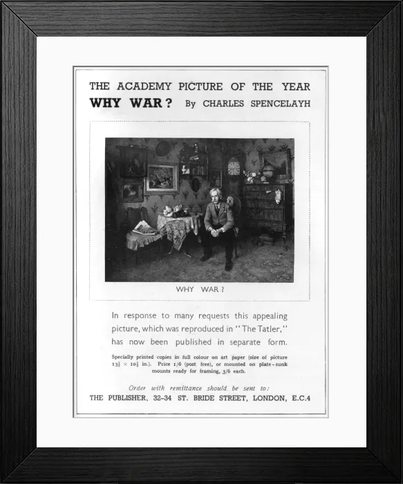 Framed Print : The Academy picture of the year: Why War? Framed Print : The Academy picture of the year: Why War?