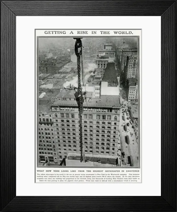 Framed Print : Getting a rise in the World 1912 Framed Print : Getting a rise in the World 1912