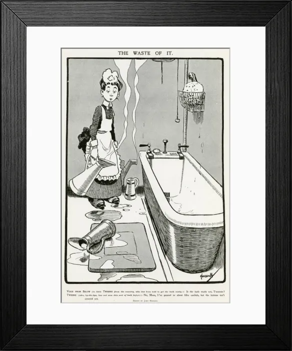 Framed Print : The Waste of it! by John Hassall Framed Print : The Waste of it! by John Hassall