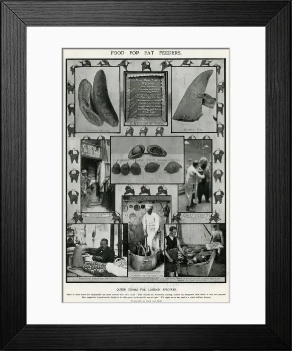 Framed Print : Menu for London epicures 1906 Framed Print : Menu for London epicures 1906