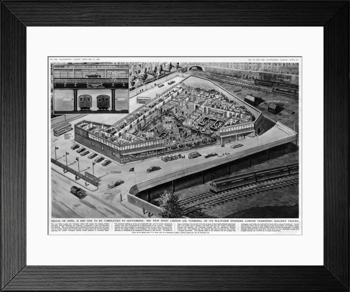 Framed Print : The new West London Air Terminal
