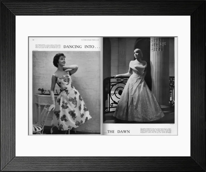 Framed Print : The 1958 Season - Dresses for Dancing into the Dawn Framed Print : The 1958 Season - Dresses for Dancing into the Dawn