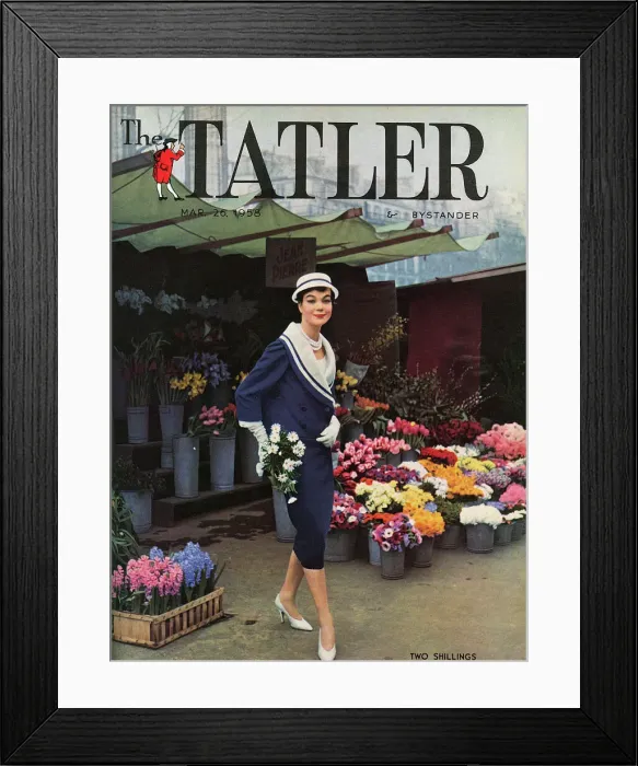 Framed Print : Tatler cover - Christian Dior suit