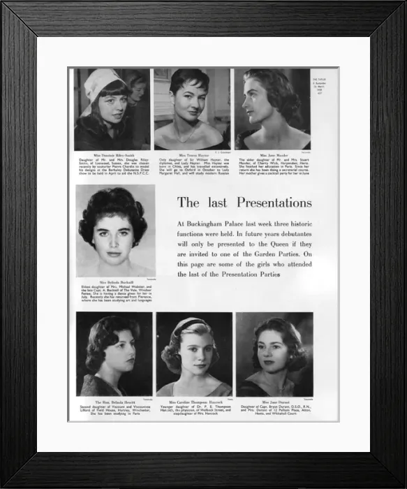 Framed Print : The 1958 Season - The last Presentations Framed Print : The 1958 Season - The last Presentations