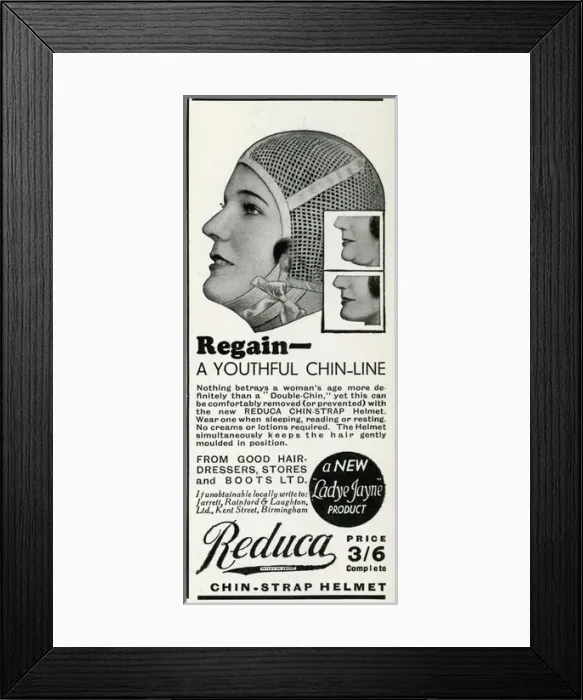 Framed Print : Advert for Reduca chin-strap helmet 1933 Framed Print : Advert for Reduca chin-strap helmet 1933