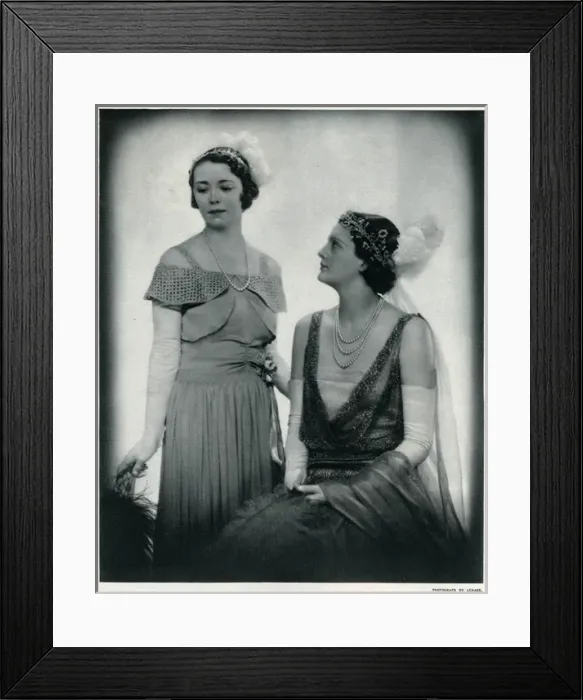 Framed Print : Majesties Courts gowns 1933