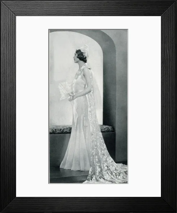 Framed Print : Majesties Courts gowns 1933 Framed Print : Majesties Courts gowns 1933