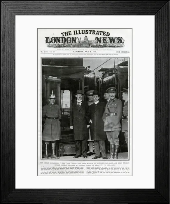 Framed Print : Peace Treaty 1919 Framed Print : Peace Treaty 1919