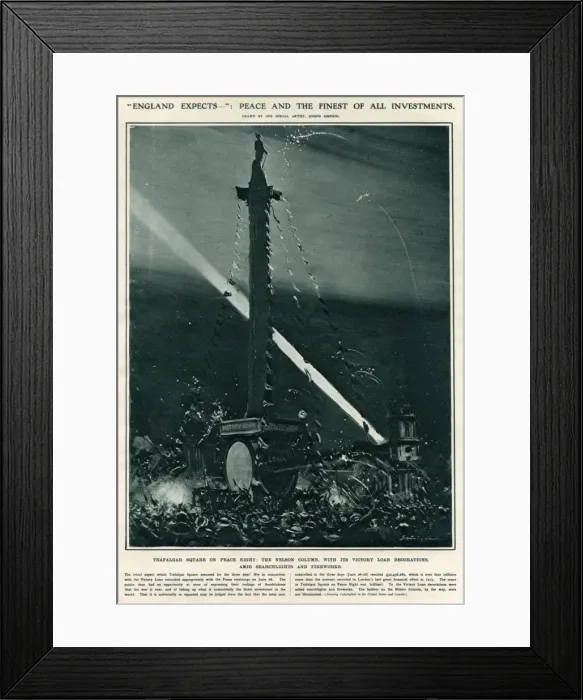 Framed Print : Peace night 1919 Framed Print : Peace night 1919